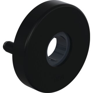 Drückerrosette 305.21PBR D.21mm,Ed.matt,tiefschwz,KN+LN,TS38,1