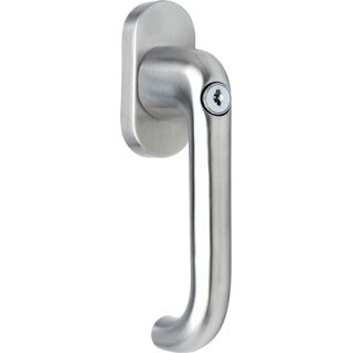 Fenstergriff VA Edelstahl 20-40mm U-Form,verschließbar DENI