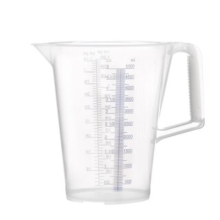 Messbecher 5l blau bedruckte Skala PP PRESSOL