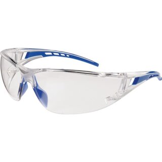 Schutzbrille Falcon 2 EN 166 Bügel blau,Scheibe klar PC