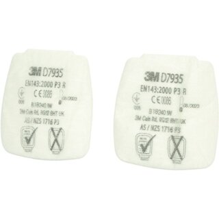 Feinstaubvliesfilter D7935 EN143:2000/A1:2006 P3R f.Ser.Secure Click 4 St./Btl.
