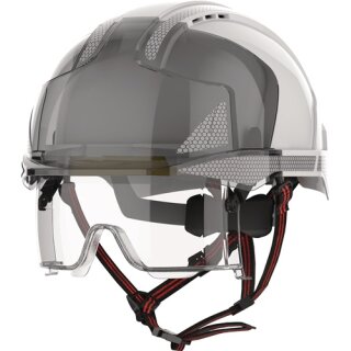 Industriekletterhelm EVO® VISTAlens® Dualswitch™ weiß/rauch ABS