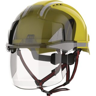 Industriekletterhelm EVO® VISTAshield® Dualswitch™ gelb/rauch ABS
