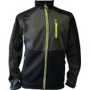 Strickfleecejacke Gr.L dunkelgrün/schwarz/lime TERRAX