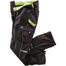 Softshellhose Terrax Workwear Gr.48 schwarz/limette TERRAX