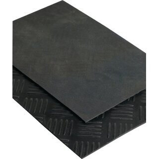 Hammerschlagmatte B.1,4m L.10m D.3mm schwarz NR/SBR Rl.MÖLLER