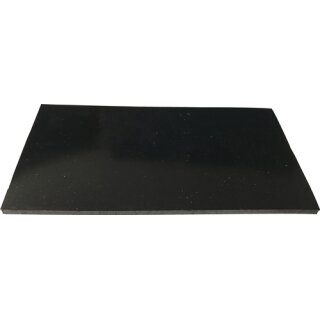 Gummiplatte B.1,4m L.10m D.3mm schwarz EPDM/SBR o.Gewebeeinlage