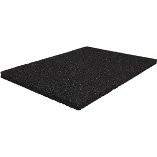 Bautenschutzmatte B.1,25m L.10m D.6mm schwarz Granulatgummi