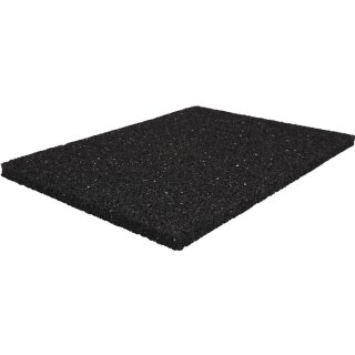 Bautenschutzmatte B.1,25m L.10m D.8mm schwarz Granulatgummi