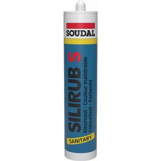 Sanitärsilikon Silirub S weiß 300ml Kartusche SOUDAL