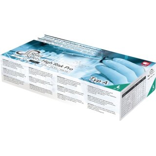 Einw.-Handsch.HighRisk Pro Gr.L blau Nitril EN 374,EN 388 PSA III AMPRI