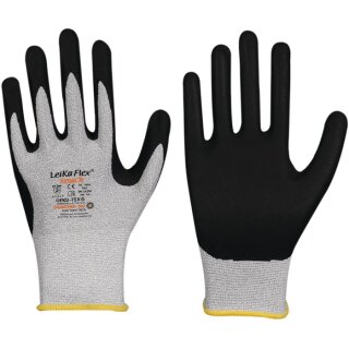 Handschuhe LeikaFlex® Touch 1464 Gr.7 grau/schwarz EN 388 PSA II 12