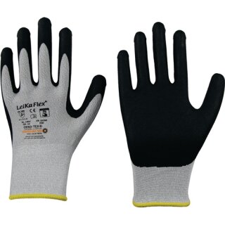 Handschuhe LeikaFlex® Touch 1464 Gr.10 grau/schwarz EN 388 PSA II 12