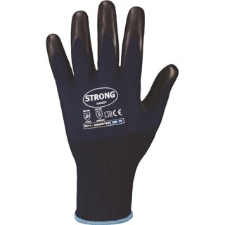 Handschuhe GRIDSTER Gr.9 dunkelblau/schwarz EN 388,EN 407 PSA II STRONGHAND