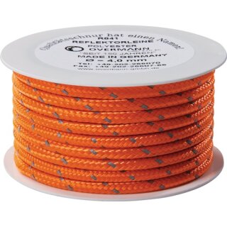 Reflektorschnur Safety Reflector L.100m D.6mm PES orange OVERMANN
