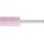 Schleifstift K.30EK16xH.32mm Schaft-D.6mm Zylinderform Härte 0 rosa (AR)