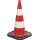 Leitkegel TL H.500 BAST geprüft,2 Streifen G.3,20 kg,33x33cm