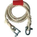 Auto-Abschleppseil 2500kg Sisal Schäkel/Schäkel...