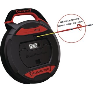 Kabeleinziehgerät GF3 Band-L.50m Biege-R.38mm m.Meterzähler RUNPOTEC