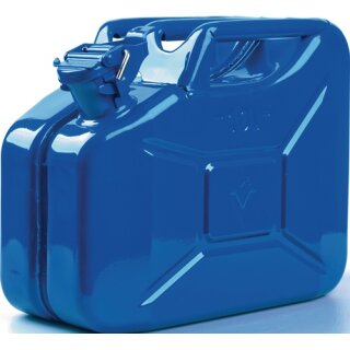 Kraftstoffkanister 10l Signalblau RAL 5005 Stahlbl.0,9mm L345xB165xH275mm VALPRO