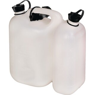 Kraftstoffdoppelkanister Inh.5,5+3l natur HDPE