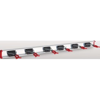 Geräteh.L.Führungssch.1000mm Halter6 Alu.