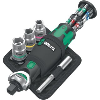 Steckschlüsselsatz 8009 Zyklop Pocket Set 2 19-tlg.3/8Zoll+1/4 Zoll Z.72 WERA