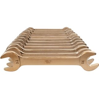 Doppelmaulschlüsselsatz 12-tlg.SW6-32mm Aluminium-Mehrstoff-Bronze funkenfrei