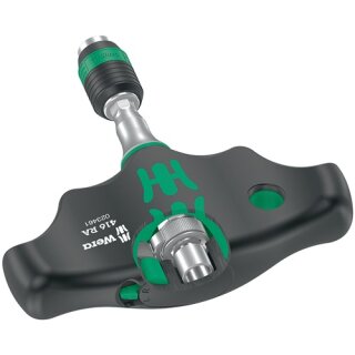 Bithalter 416 RA 1/4 Zoll Ratsche m.Feinverzahnung Klingen-L.45mm 2K-Griff WERA
