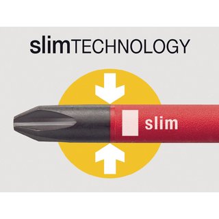 Schraubendrehersatz slimVario 16-tlg.m.Wechselkl.VDE isol.WIHA