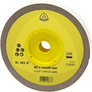 Schleifgeweberolle KL 385 JF 50mm K.40 f.Metall Korund KLINGSPOR