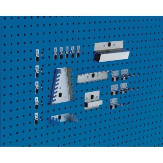 Werkzeughaltersortiment 20-tlg.verzinkt f.Lochplatten BOTT
