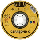 Schruppscheibe CERABOND X D125xS7mm gekr.INOX/Stahl...