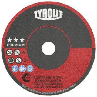 Trennscheibe PREMIUM D.50mm Scheibenstärke 1mm ger.Bohr.10mm TYROLIT