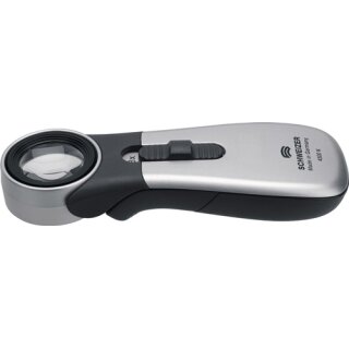 Handleuchtlupe Tech-Line CLASSIC Vergr.8x LED Linsen-D.30,0mm SCHWEIZER