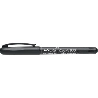 Permanentmarker Pica CLASSIC schwarz Strich-B.0,7mm Rundspitze PICA