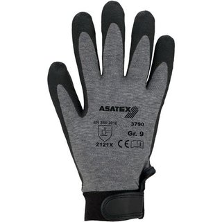 Handschuhe Gr.8 grau EN 388 PSA II Baumwolle/Elastan ASATEX