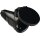 Schutzkontaktkupplung 10-/16 A 250 V schwarz IP44 Vollgummi,m.Federklappdeckel