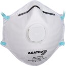Atemschutzmaske FFP 2/V NR D m.Ausatemventil 15ST/Box ASATEX