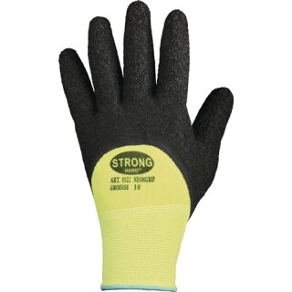Handschuh NEONGRIP Gr.8 neongelb/schwarz EN 420,EN 388 PSA II STRONGHAND
