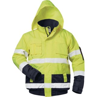 Warnschutz-Pilotjacke HASSO Gr.XL fluoresz.gelb/marine SAFESTYLE