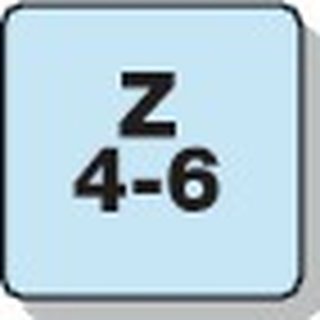 Schaftfrser DIN 6527L Typ HR D.6mm Einsatz-L.-mm VHM TiAlN HB Z.4 lang PROMAT