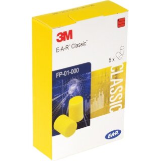 Gehörschutzstöpsel SNR 28 dB 5 Paar/Packung,Taschenpackung 3M