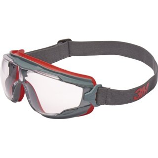 Vollsichtschutzbrille GoggleGear™ GG501V EN 166 Rahmen grau,Gläser klar PC 3M