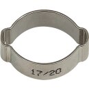 Schlauchklemme 2-Ohr VA 1.4301 (W4) Spannber.11-13mm...
