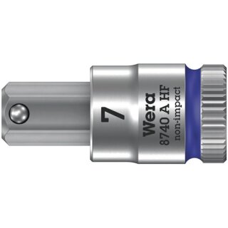 Steckschlüsseleinsatz 8740 A HF 1/4 Zoll SW 7mm L.28mm WERA