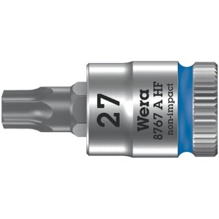 Steckschlüsseleinsatz 8767 A HF TORX® 1/4 Zoll T27 L.28mm WERA