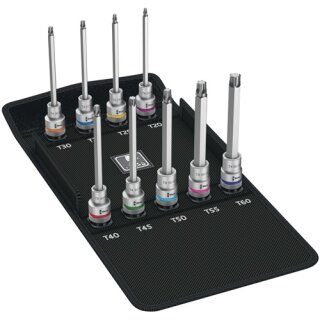 Steckschlüsselsatz 8767 C TORX® HF3 9-tlg.1/2 Zoll T20-T60 WERA