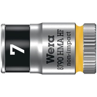 Steckschlüsseleinsatz 8790 HMA HF 1/4 Zoll 6-kant SW 7mm L.23mm WERA