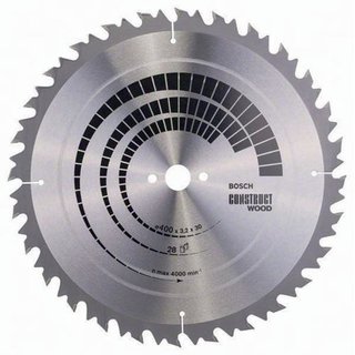 Kreissgeblatt AD 400mm Z.28 WZ Bohr.30mm Schnitt-B.3,2mm HM BOSCH